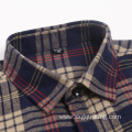 Classic 100% cotton flannel shirt in winter